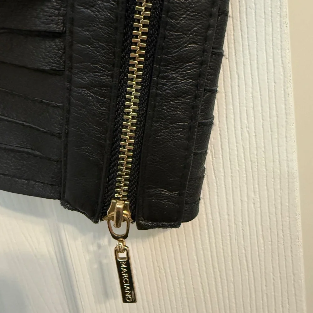 Marciano Shayna Drape Leather Jacket - Picture 8 of 9